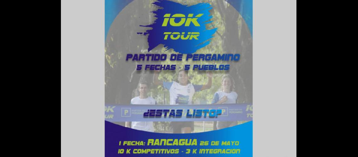  Rancagua ser sede de la primera fecha del 10K Tour Partido de Pergamino (ASOCIACION ATLETICA  PERGAMINO)