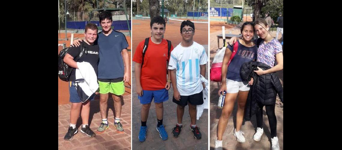 Algunos de los finalistas en tenis de la Etapa Local de los Juegos (SUBSECRETARIA DE DEPORTES)