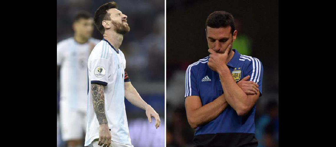  Los gestos de Messi y Scaloni el reflejo de otra pobre actuación de la selección en la Copa América (NA)    