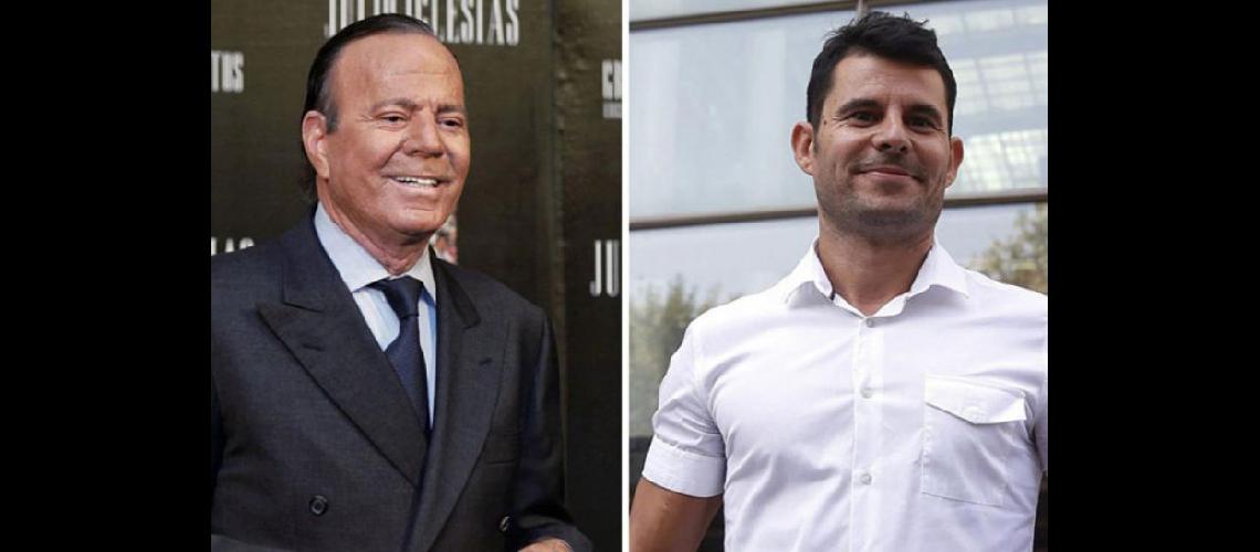  El cantante español Julio Iglesias y Javier Snchez Santos El tribunal también tuvo en cuenta el evidentísimo parecido físico (AFP) 