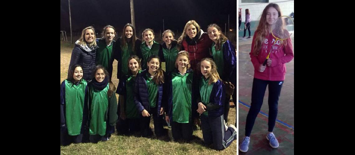  El equipo Sub 14 de softbol femenino del Colegio San Pablo y Pilar Ballestrasse (bdminton) (SUBSECRETARIA DE DEPORTES)