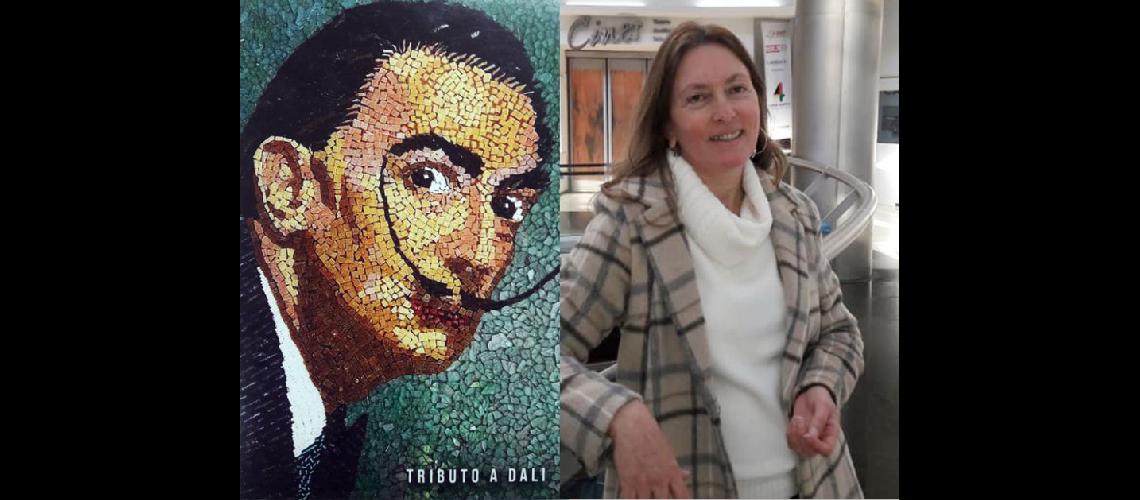  Rosana Canevari realiza obras con el arte del mosaiquismo y la pintura (LA OPINION)