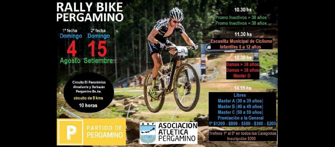  El domingo se disputar la primera fecha de rally bike en El Panormico (AAP)