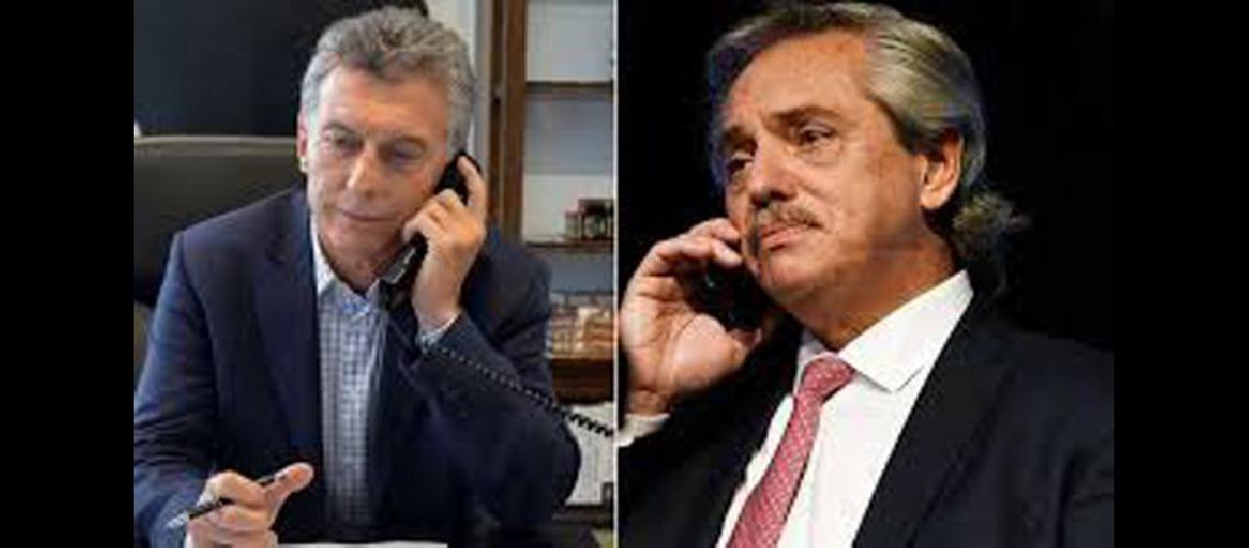  Finalmente ayer Mauricio Macri y Alberto Fernndez conversaron por teléfono (INFOBAE)