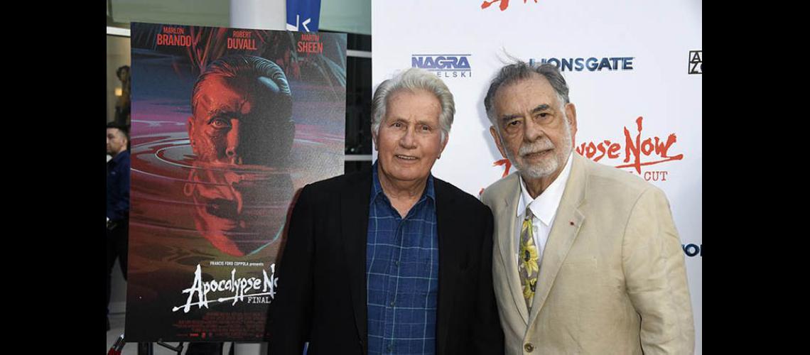  Sheen y Coppola Cuarenta años después de su estreno en 1979 el director continúa su obsesión por Apocalipsis Now (AFP-NA)