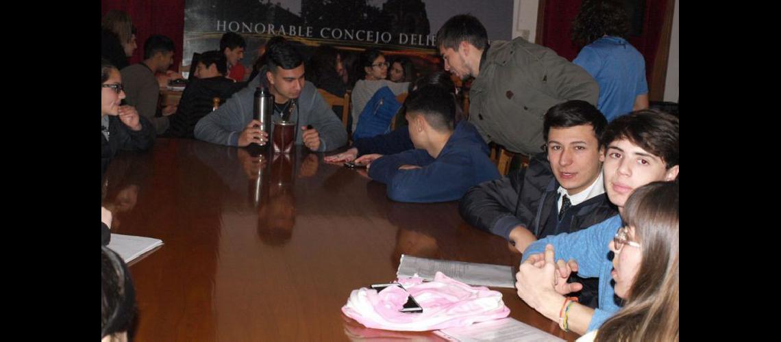  En reuniones de comisión los jóvenes elaboraron proyectos varios (HCD)