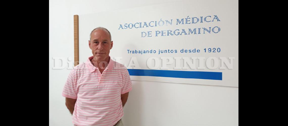  El doctor Carlos Labaronnie presidente de la institución contó la realidad profesional (LA OPINION)