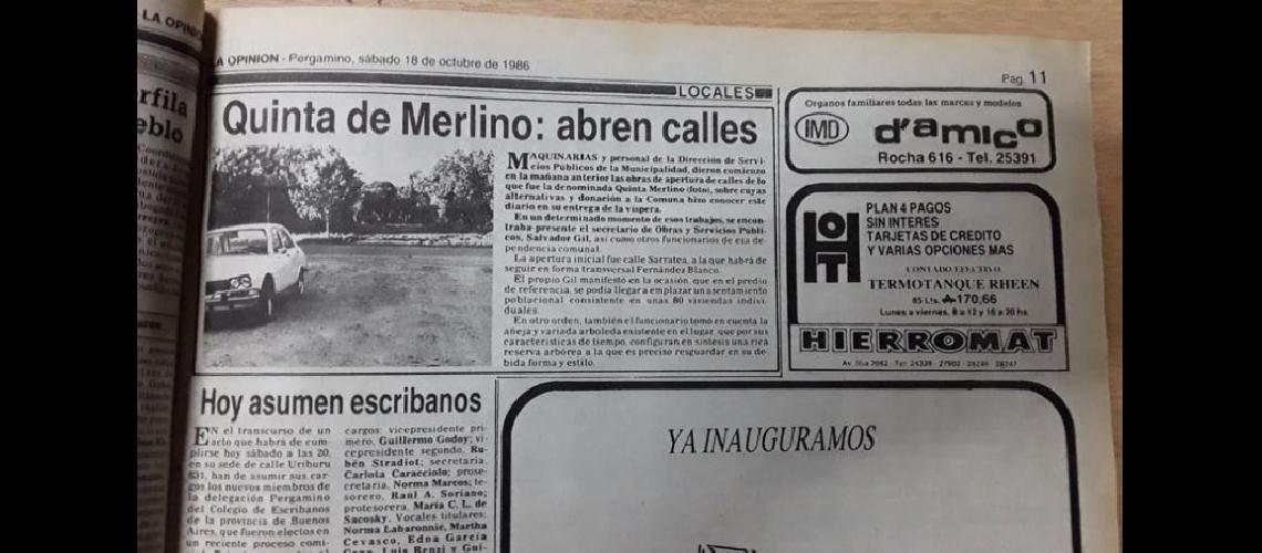  En 1986 los herederos del matrimonio Merlino-Garetti arriban un acuerdo para ceder la propiedad a la Municipalidad de Pergamino (ARCHIVO)