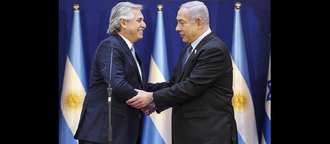  El primer ministro de Israel Benjamin Netanyahu recibió ayer al presidente argentino Alberto Fernndez (NA)