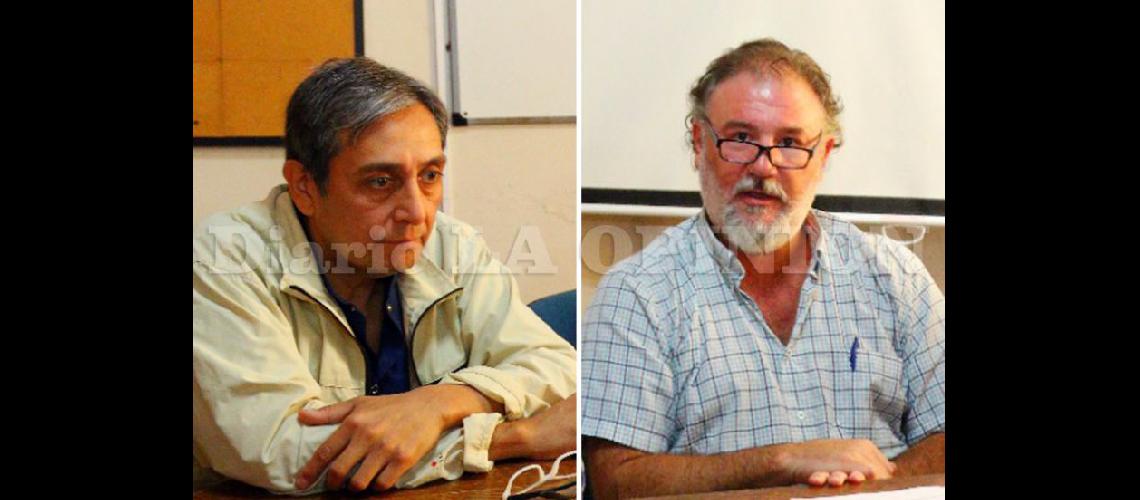  Jorge Adame nuevo director ejecutivo del Hospital y Walter Martínez director ejecutivo de la Región Sanitaria IV (LA OPINION)