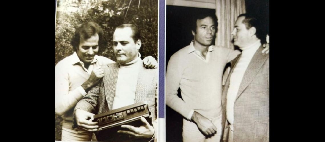  Julio Iglesias y Carlos Lujn Del Valle en Pergamino el 12 de junio de 1978 horas antes del show (CARLOS LUJAN DEL VALLE)