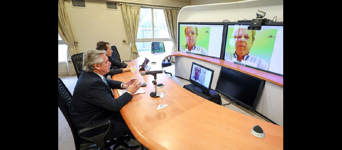  Alberto Fernndez mantuvo una videoconferencia con el vicepresidente del Banco Mundial Axel van Trotsenburg (PRENSA GOBIERNO NACIONAL)