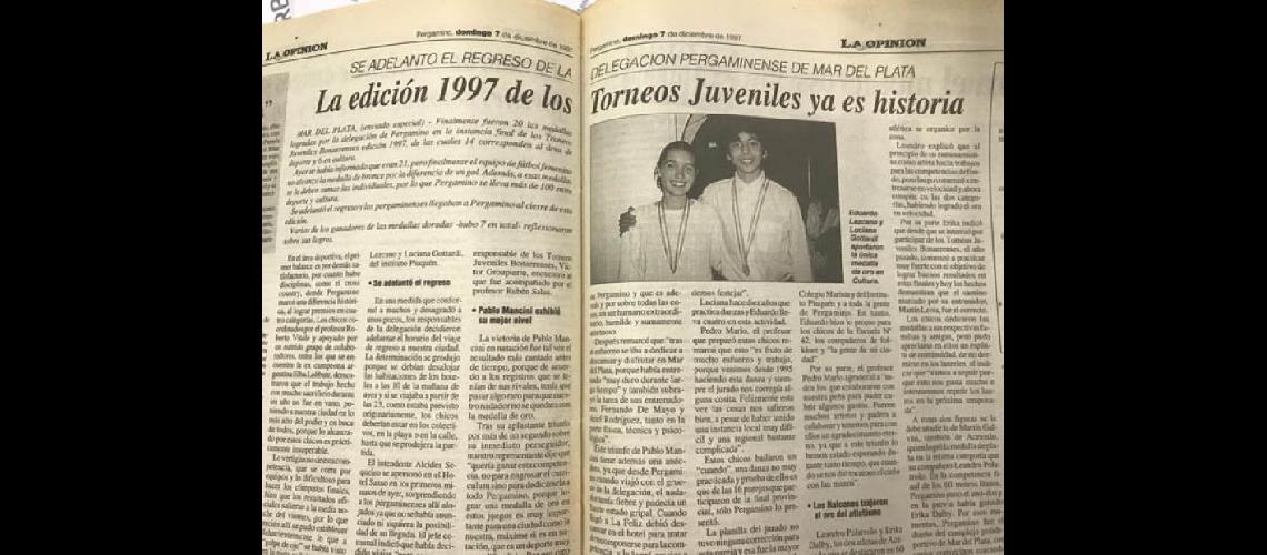  La sexta edición de los Torneos Juveniles Bonaerenses fue fructífera para el deporte y no tanto para la cultura pergaminenses (ARCHIVO LA OPINION)