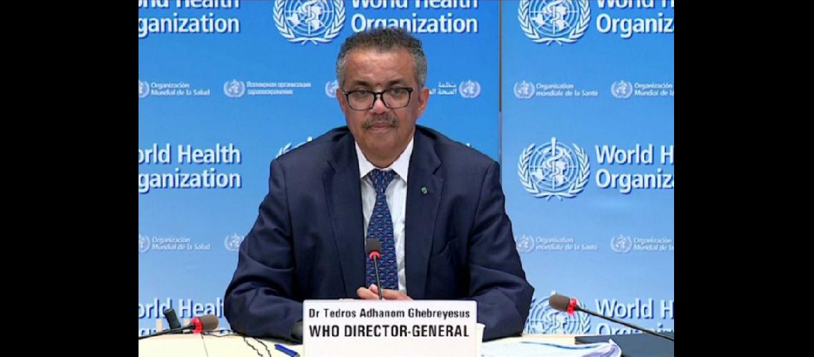  El director general de la OMS pidió mantener las medidas de control (TELAM)