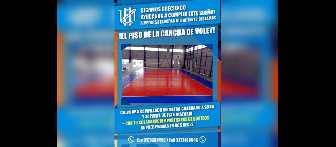  La subcomisión de voleibol trabaja para reunir el 50 por ciento restante del dinero para comprar el piso (PABLO BARONI)