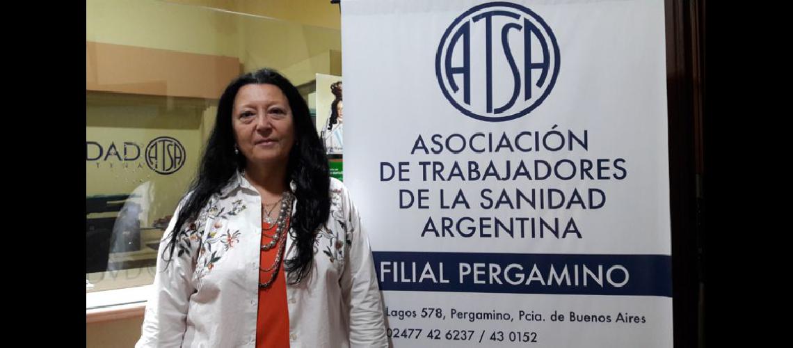  Graciela Sibat secretaria general de la filial local de Atsa (ARCHIVO LA OPINION)
