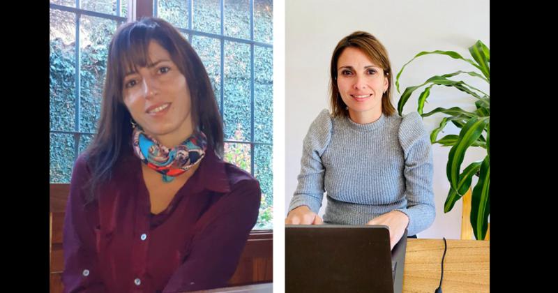 La licenciada en Psicología Luciana Carn y la médica especialista en Psiquiatría Paula Illia