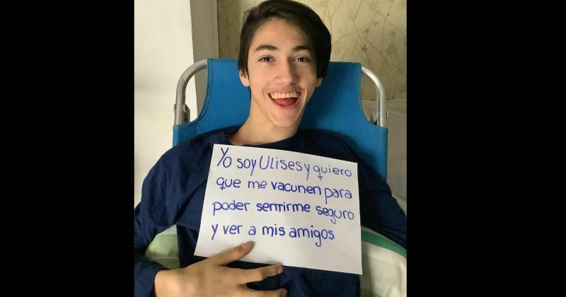 Ulises es de Pergamino tiene 14 años y padece parlisis cerebral y discapacidad motora