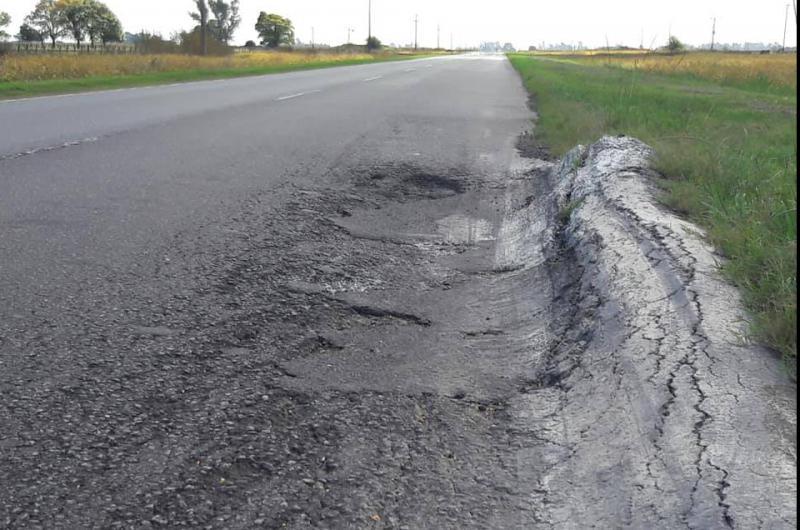 En estos momentos es muy importante el deterioro que muestran distintas zonas de la ruta provincial Nº 32