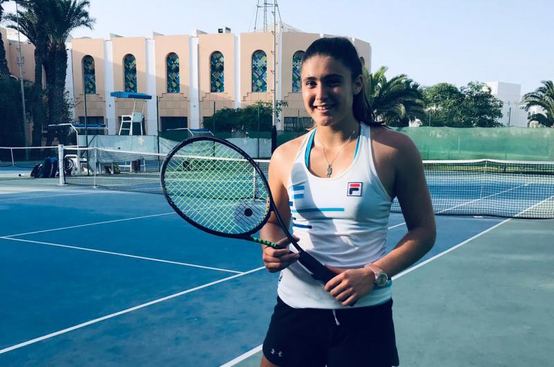 Julia Riera en Monastir donde alcanzó por primera las semifinales en un torneo W15 sobre cemento  