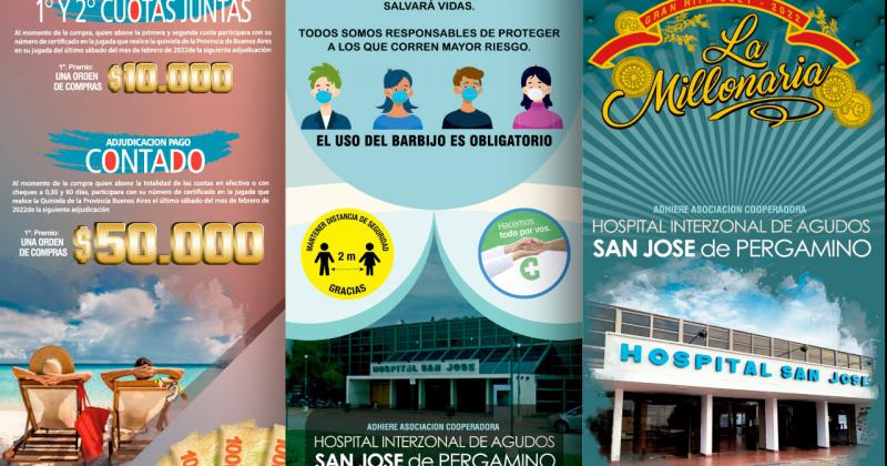 La nueva edición de la rifa de la Cooperadora del Hospital sortear en julio próximo un millón de pesos
