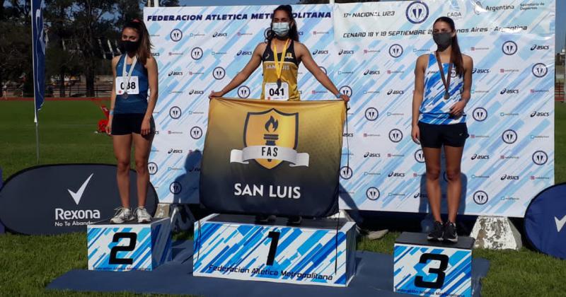 Luciacutea Zurdo subcampeona nacional U23 de 100 metros con vallas