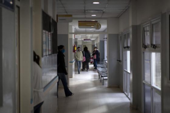 Los pasillos de un hospital bonaerense