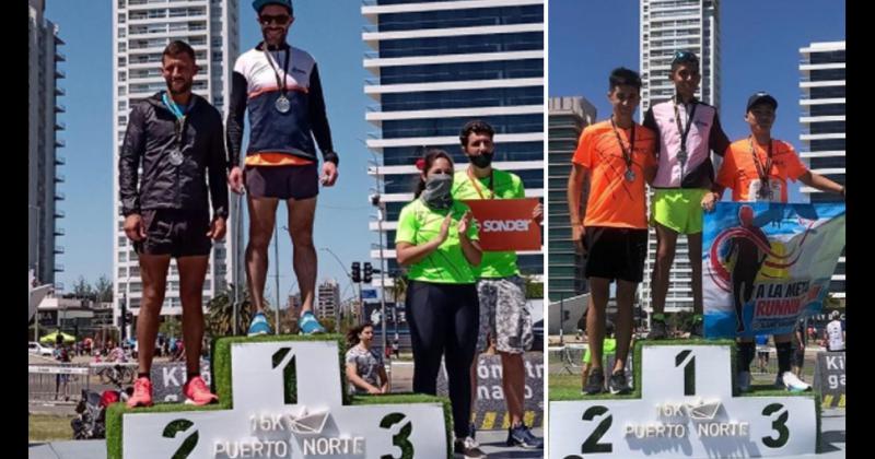 Pablo Ferreira e Ivo Tapia finalizaron segundos en sus respectivas categorías en los 15K