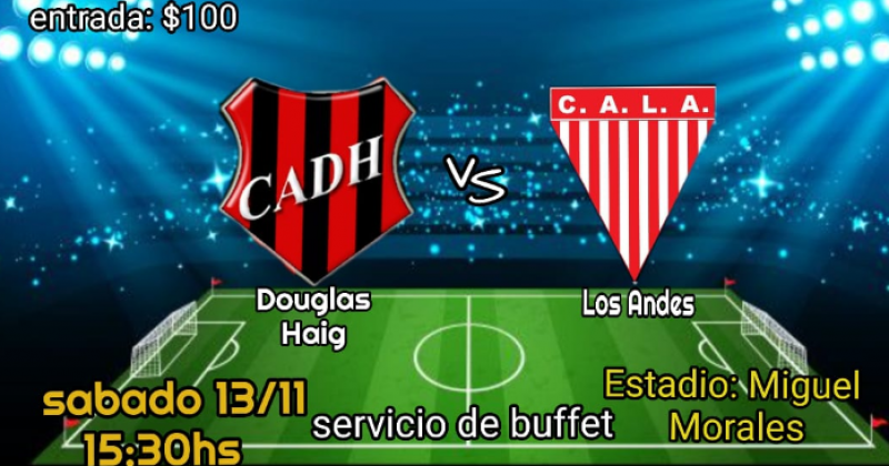 Douglas Haig ante Los Andes en el Miguel Morales por otra fecha de la Liga Senior