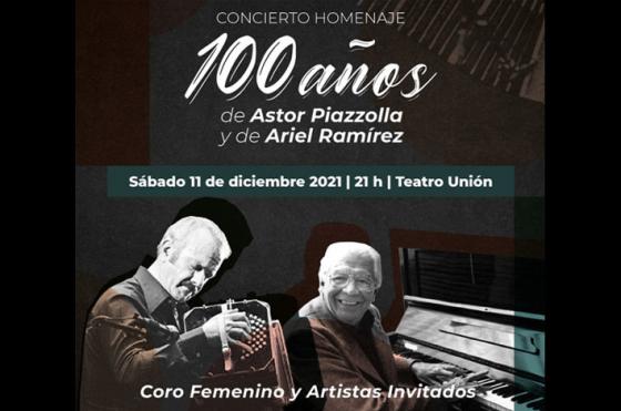 Astor Piazzolla y Ariel Ramírez habrían cumplido 100 años este 2021