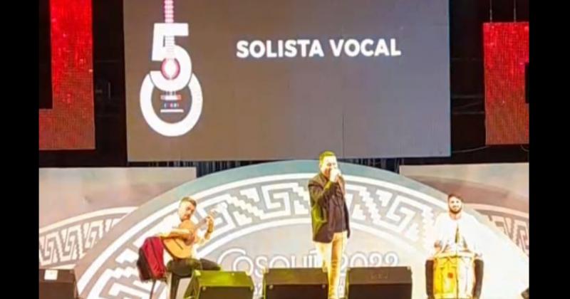 Walter Ju�rez avanzó a la final del Pre Cosquín en el rubro Solista Vocal Folklórico