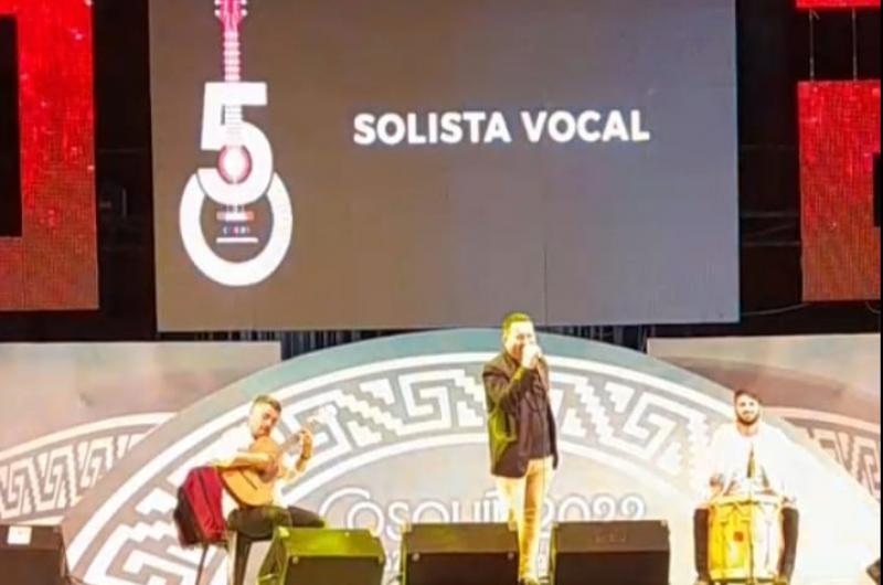 Walter Ju�rez avanzó a la final del Pre Cosquín en el rubro Solista Vocal Folklórico