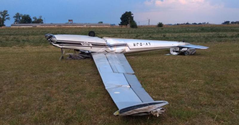 El Blanik L-13 sufrió daños irreparables durante la tormenta del sbado 15
