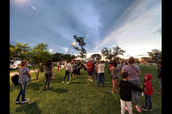 Entre las 20-00 y las 22-00 se registró la mayor afluencia de público en el Parque Belgrano