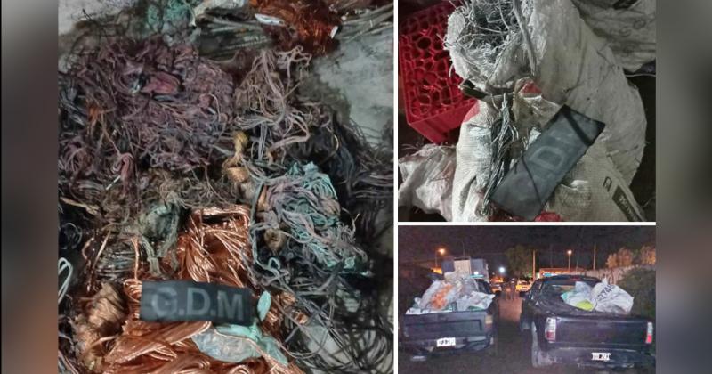 Secuestraron maacutes de 700 kilos de cobre que seriacutean de cables robados