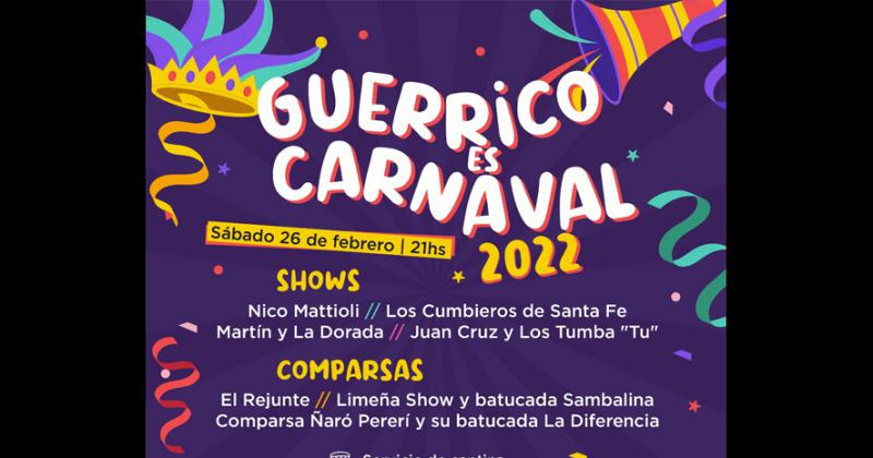 El Carnaval en Guerrico atrae cada vez mayor cantidad de público de toda la zona 