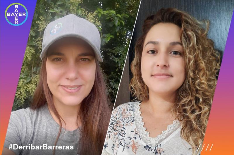 Silvina Osta y Daiana Alvez dos de las tantas mujeres que trabajan en Bayer