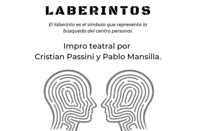 Se presenta el espectculo Impro teatral por Cristian Passani y Pablo Mansilla 