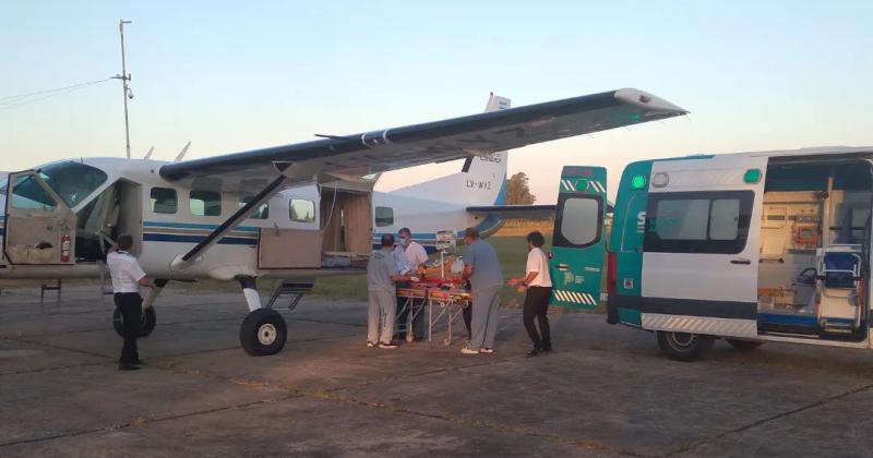 Este jueves a la tarde se llevó a cabo el vuelo sanitario en el Aeródromo de Pergamino 