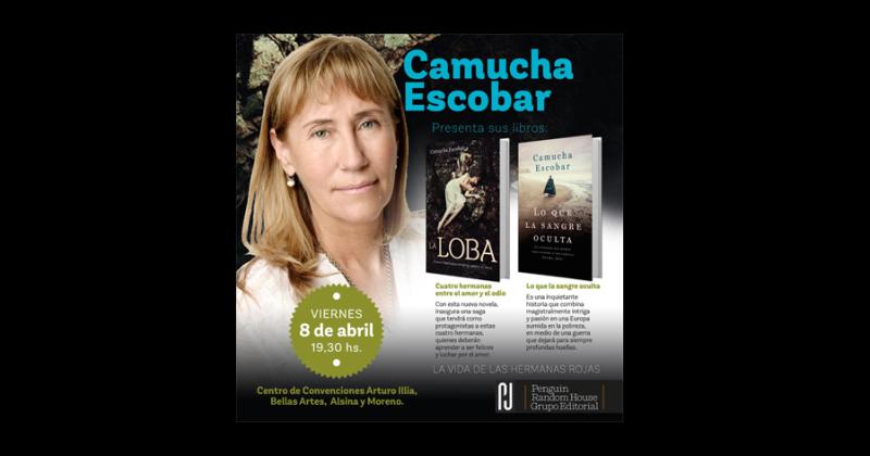 Este viernes en el Centro de Convenciones Arturo Illia del Centro Cultural Bellas Artes la autora local Camucha Escobar presentar sus dos últimas novelas