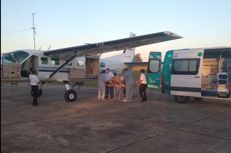 Este jueves a la tarde se llevó a cabo el vuelo sanitario en el Aeródromo de Pergamino 