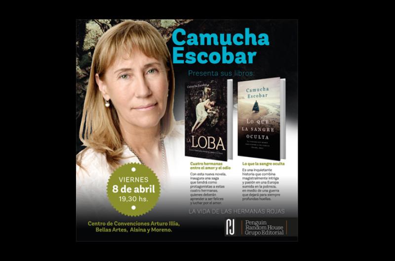 Este viernes en el Centro de Convenciones Arturo Illia del Centro Cultural Bellas Artes la autora local Camucha Escobar presentar sus dos últimas novelas