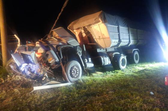 El accidente se registró en la noche de este martes en ruta nacional N° 188 casi avenida Pellegrini