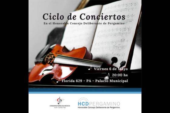 Este viernes comienza en el Concejo Deliberante un ciclo de conciertos