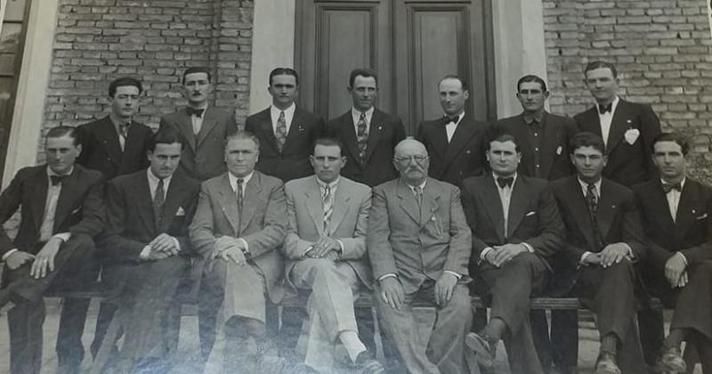 Los fundadores de la institución en 1922 Los festejos del centenario prometen ser emotivos e inolvidables