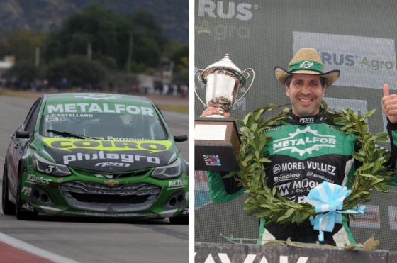 Jonatan Castellano le dio un nuevo podio a la escuadra pergaminense y pasó a encabezar el campeonato