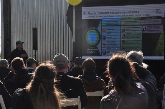 Durante la jornada fue presentada una de las chacras sustentables incluidas en el proyecto de Bayer