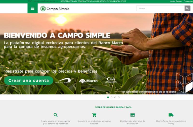 Banco Macro presenta Campo Simple la plataforma digital exclusiva para sus clientes