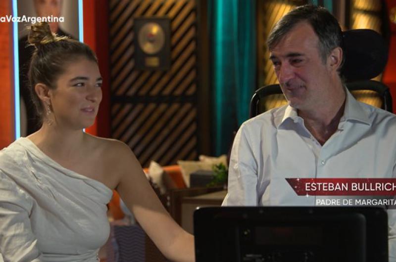 Esteban Bullrich el exsenador que padece ELA acompañó a Margarita una de sus hijas a las audiciones a ciegas de La Voz Argentina 2022