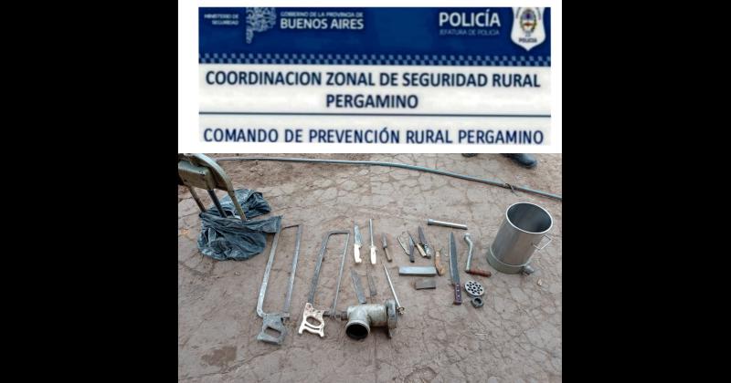 Se secuestraron herramientas de carnicería